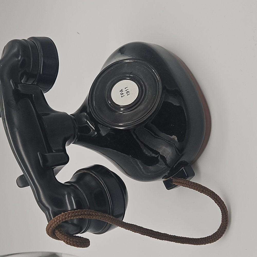 Classic Black Rotary Dial Telephone Bottle